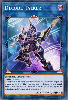 Decode Talker, a dark-blue Link Monster