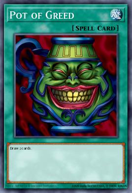 Pot of Greed, an example of a Normal Spell Card