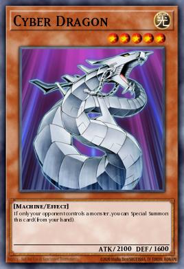 Cyber Dragon, an orange-bordered Effect Monster
