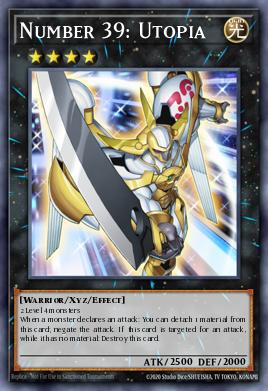 Number 39: Utopia, a black-bordered Xyz Monster